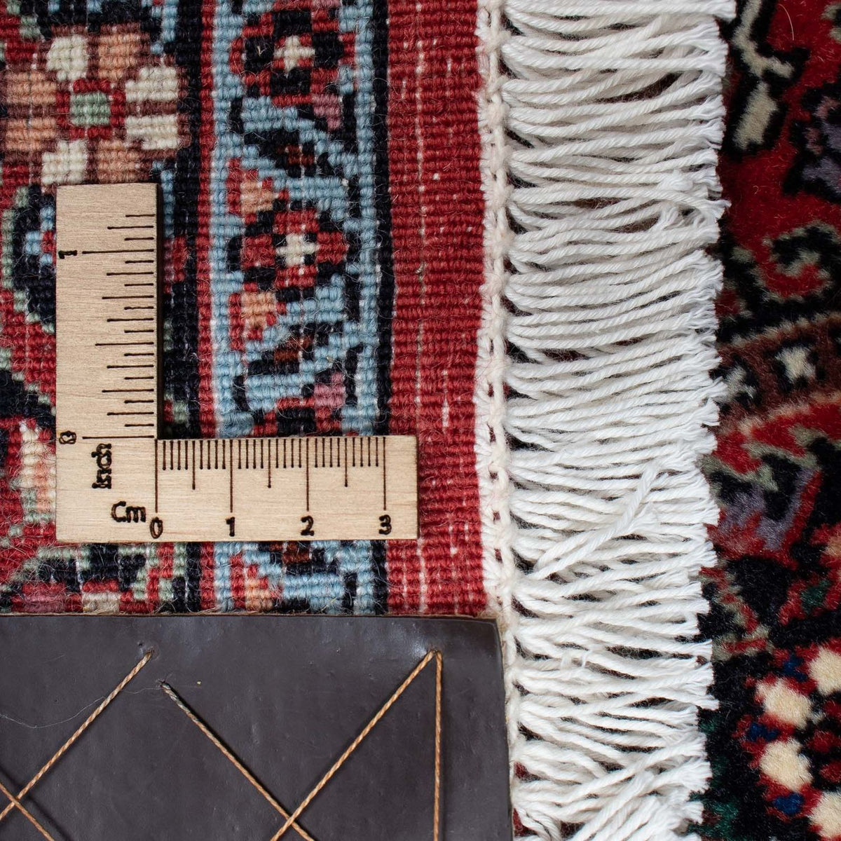 Persisk tæppe - Bijar - 205 x 130 cm - lysrød