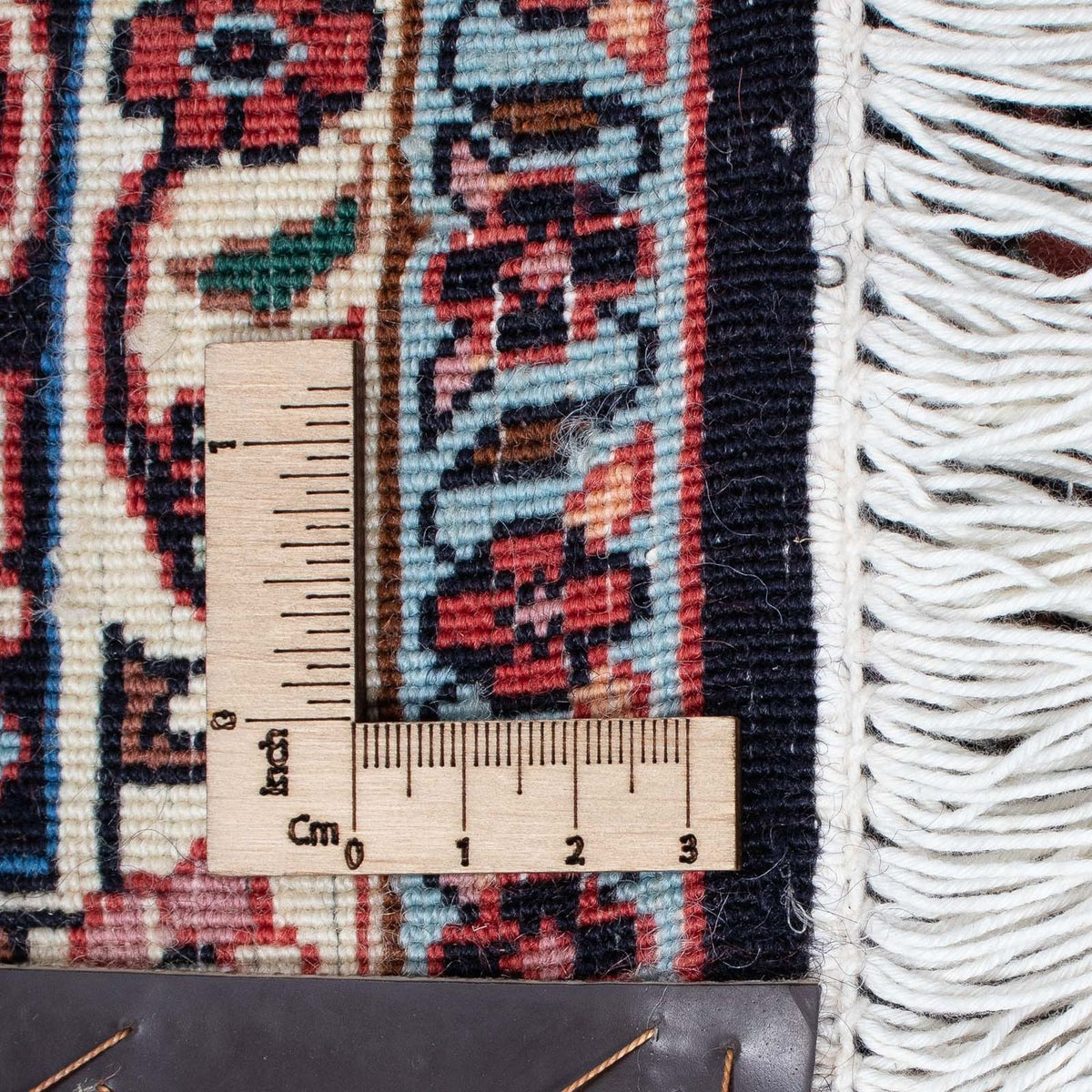 Persisk tæppe - Bijar - 202 x 131 cm - lysrød