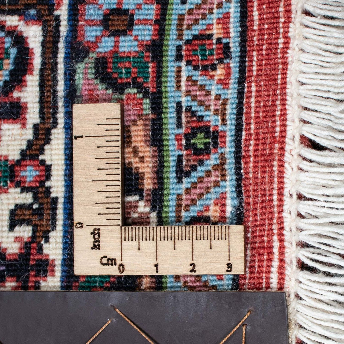 Persisk tæppe - Bijar - 210 x 132 cm - lysrød