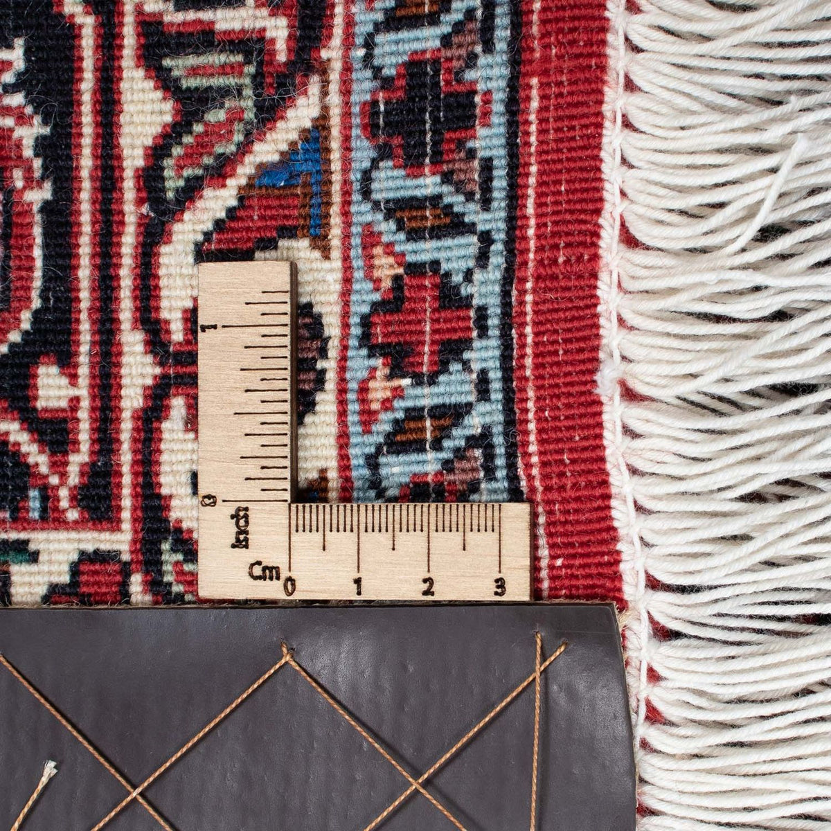 Persisk tæppe - Bijar - 198 x 132 cm - lysrød