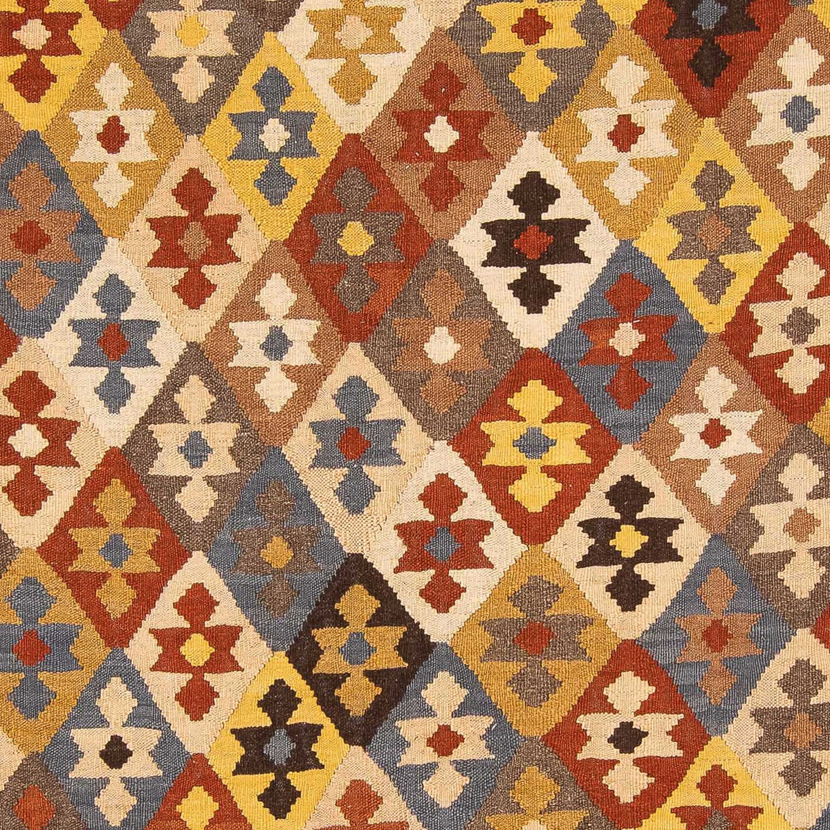 Kelim Carpet - Splash - 290 x 203 cm - flerfarvet