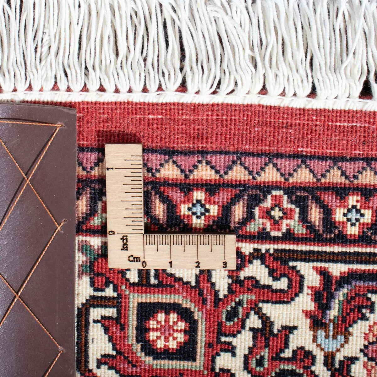 Løber Persisk tæppe - Bijar - 313 x 82 cm - mørkerød