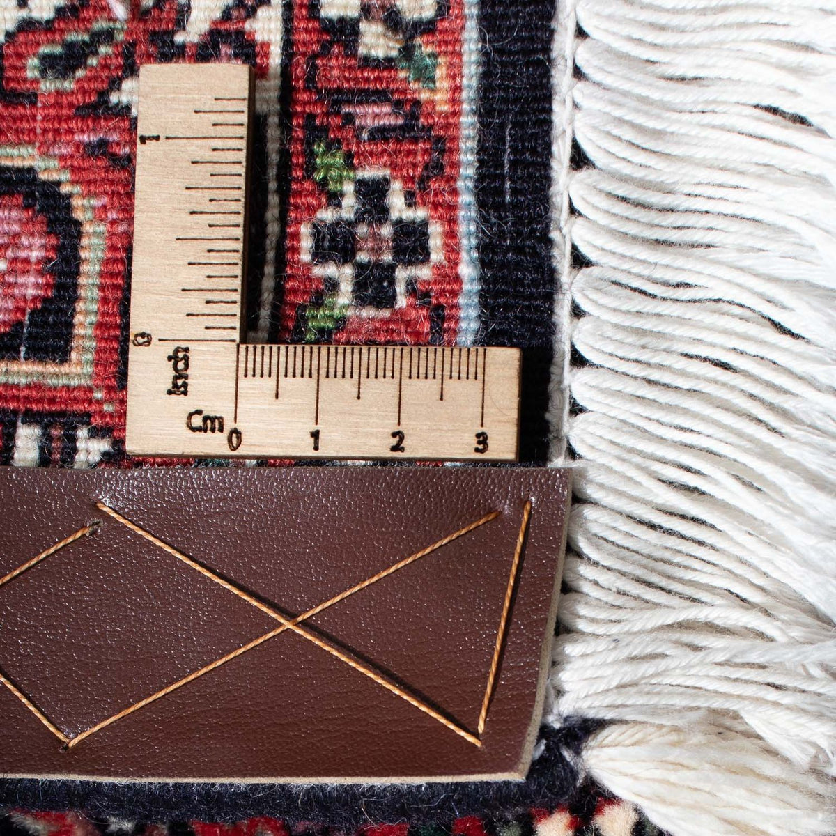 Løber Persisk tæppe - Bijar - 300 x 83 cm - mørkerød