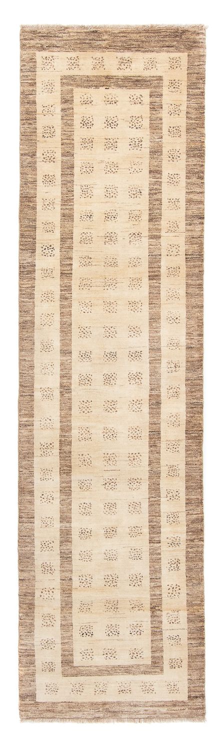 Løber Gabbeh Tæppe - Loribaft Persisk - 295 x 79 cm - beige