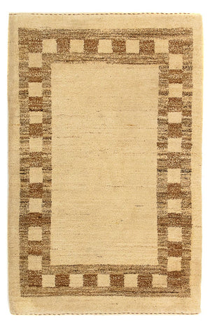Gabbeh-tæppe - Indus - 122 x 80 cm - beige