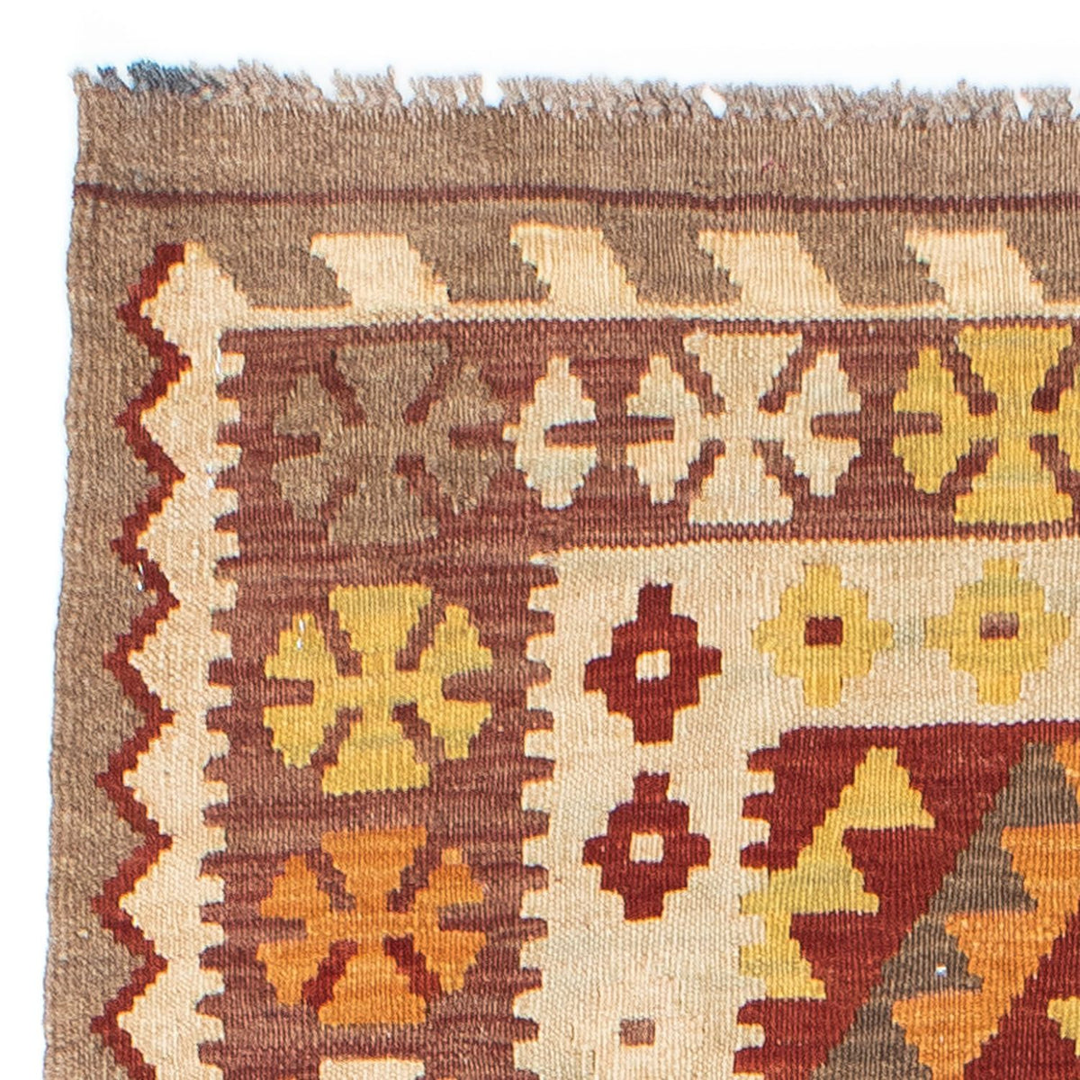 Løber Kelim-tæppe - orientalsk - 198 x 78 cm - beige