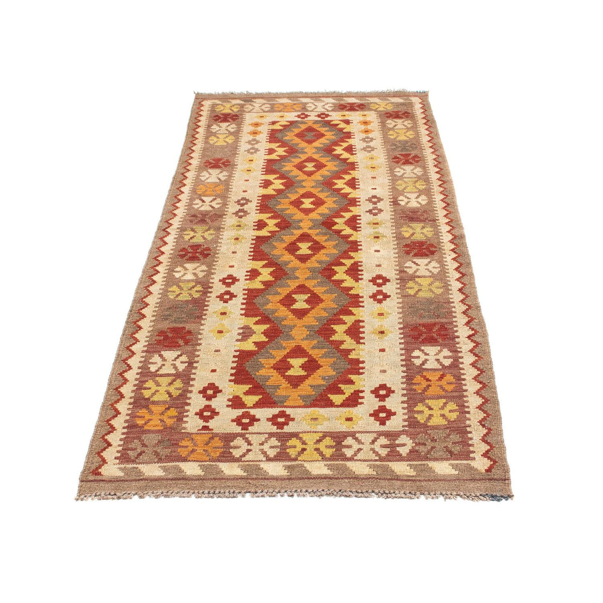 Løber Kelim-tæppe - orientalsk - 198 x 78 cm - beige
