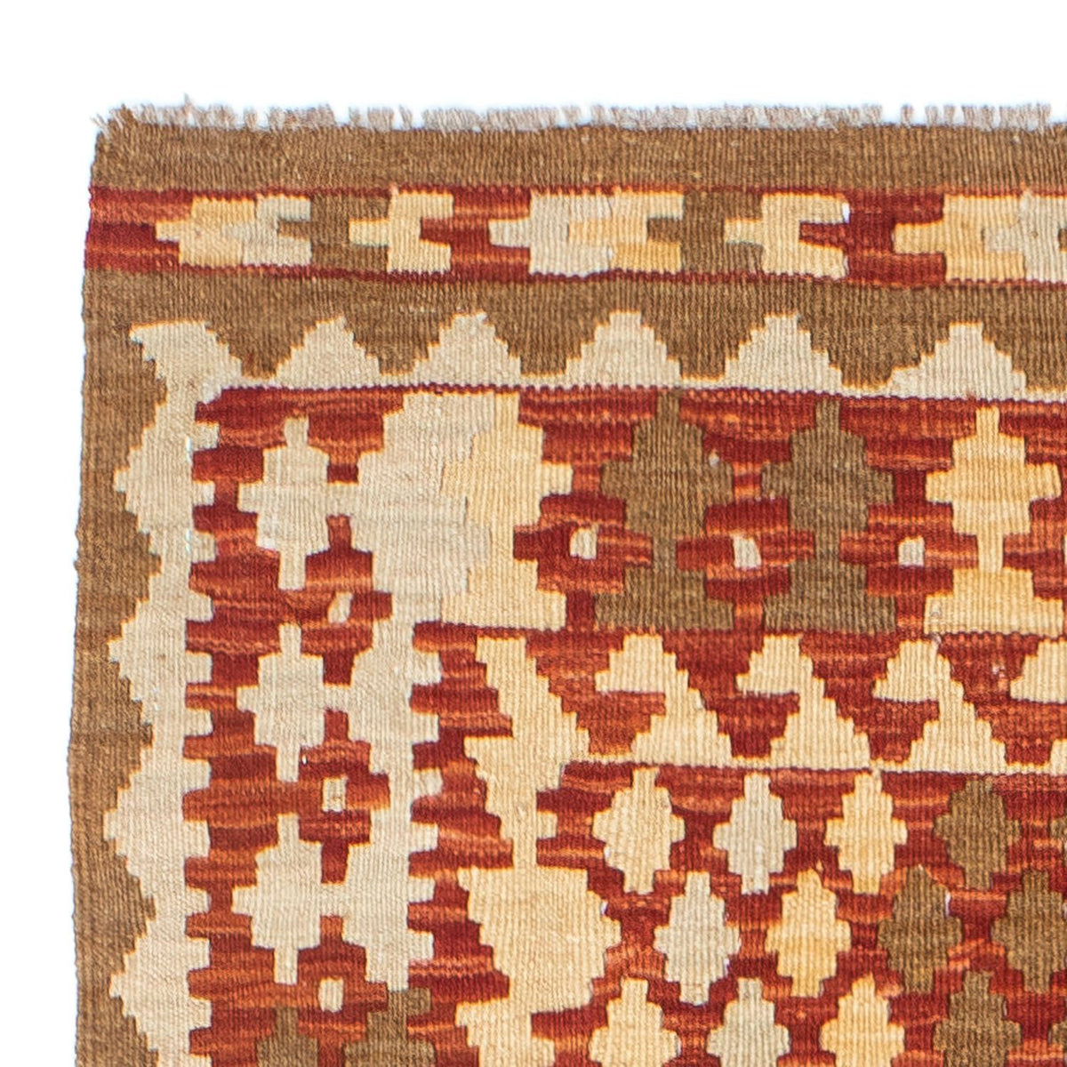 Løber Kelim-tæppe - orientalsk - 197 x 79 cm - beige