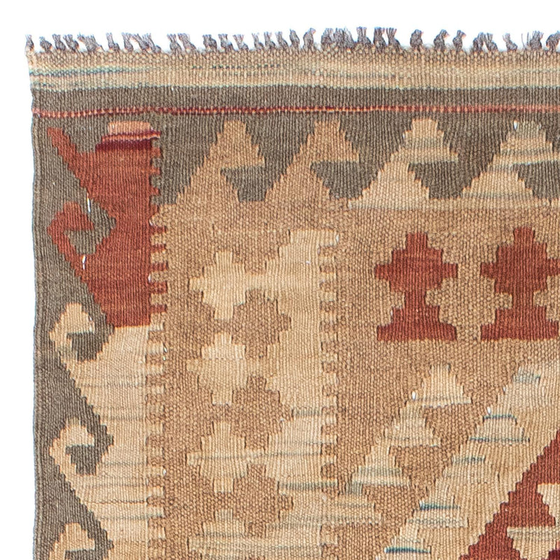 Løber Kelim-tæppe - orientalsk - 212 x 79 cm - lys brun