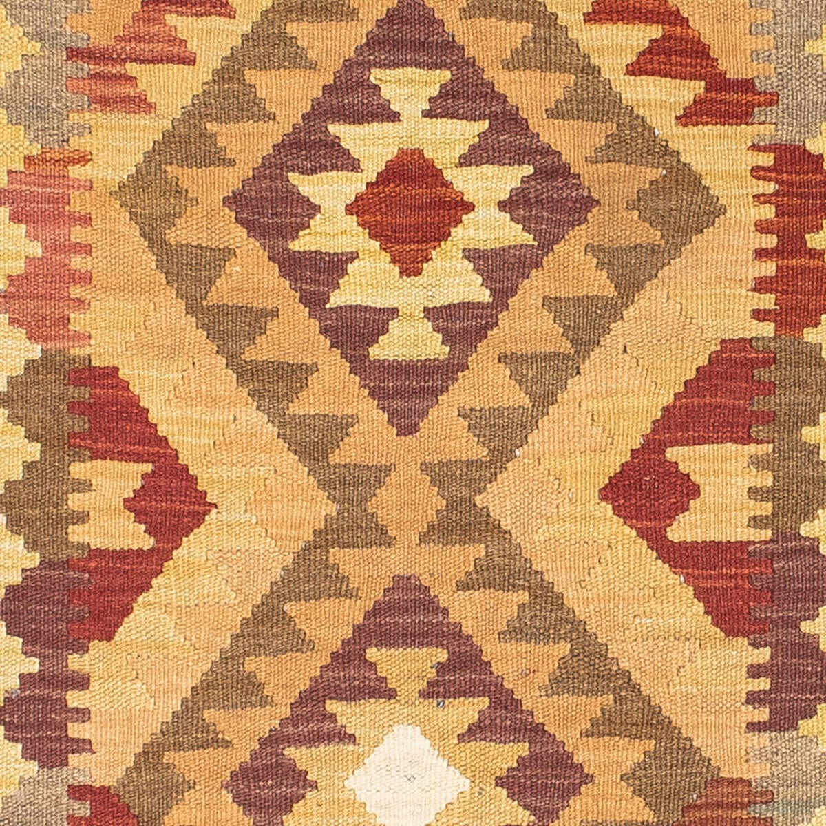 Løber Kelim-tæppe - orientalsk - 191 x 77 cm - lys brun