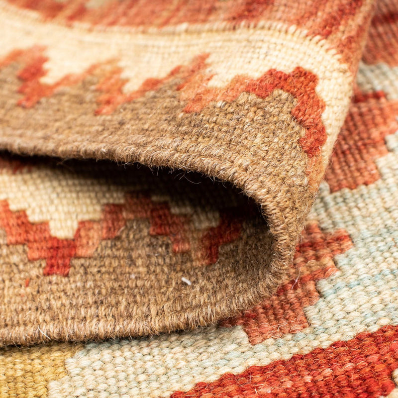 Løber Kelim-tæppe - orientalsk - 193 x 84 cm - lysrød