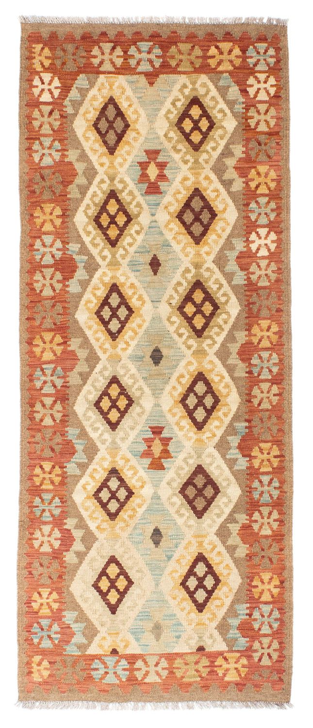 Løber Kelim-tæppe - orientalsk - 201 x 78 cm - beige