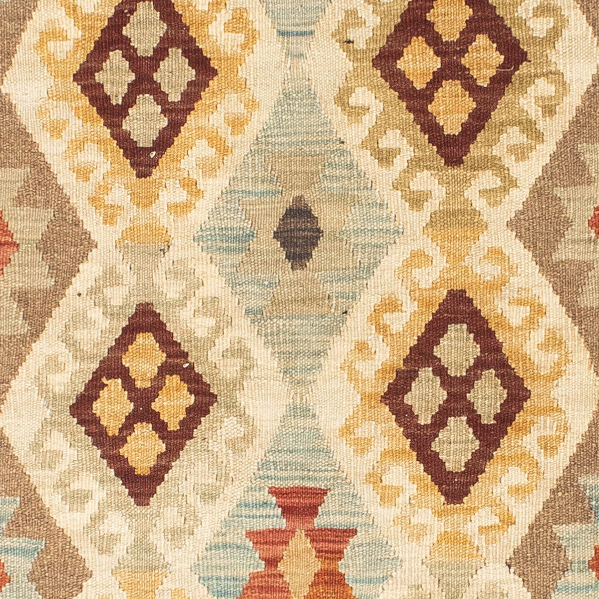 Løber Kelim-tæppe - orientalsk - 201 x 78 cm - beige