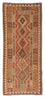 Løber Kelim-tæppe - orientalsk - 192 x 78 cm - lys brun