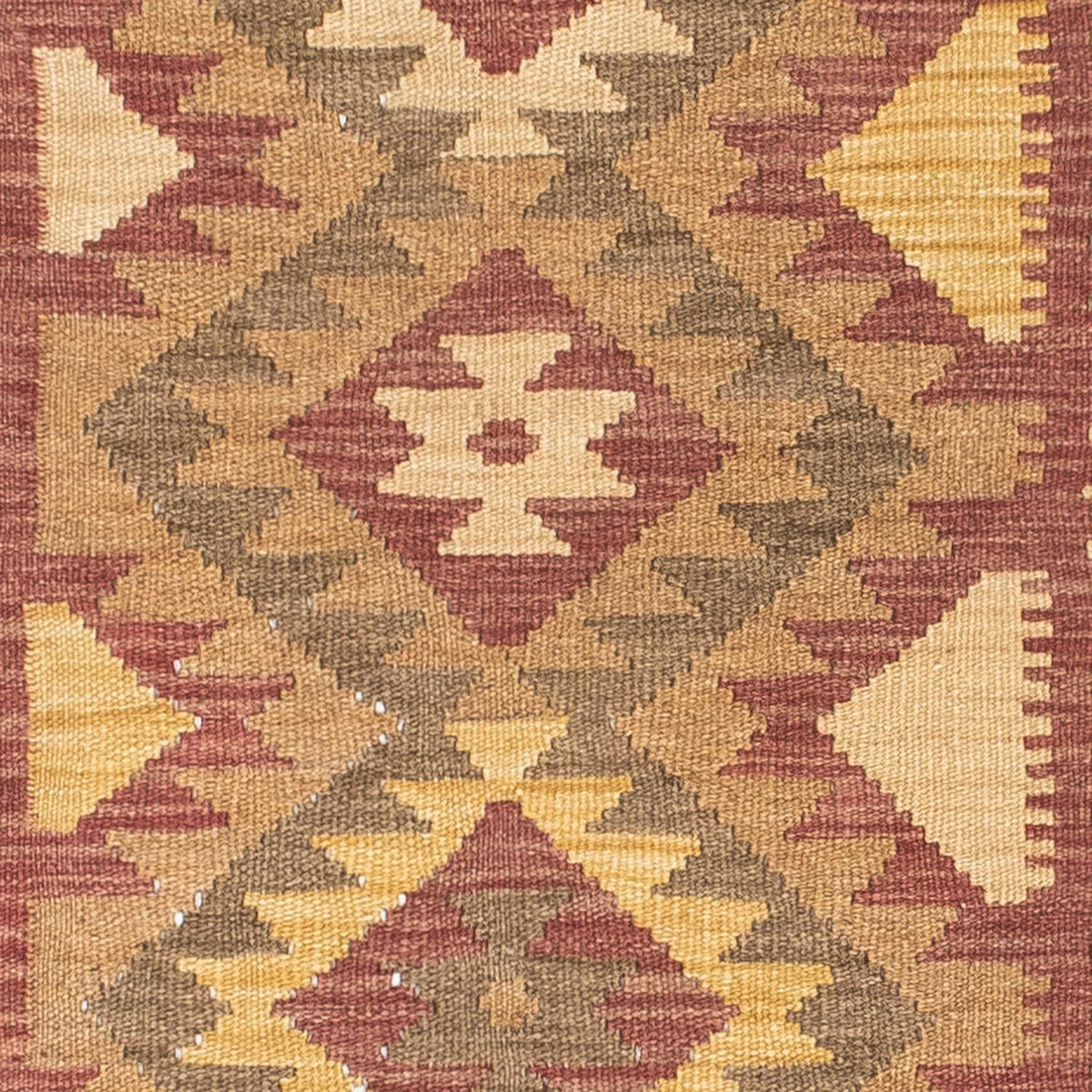 Løber Kelim-tæppe - orientalsk - 192 x 77 cm - lys brun