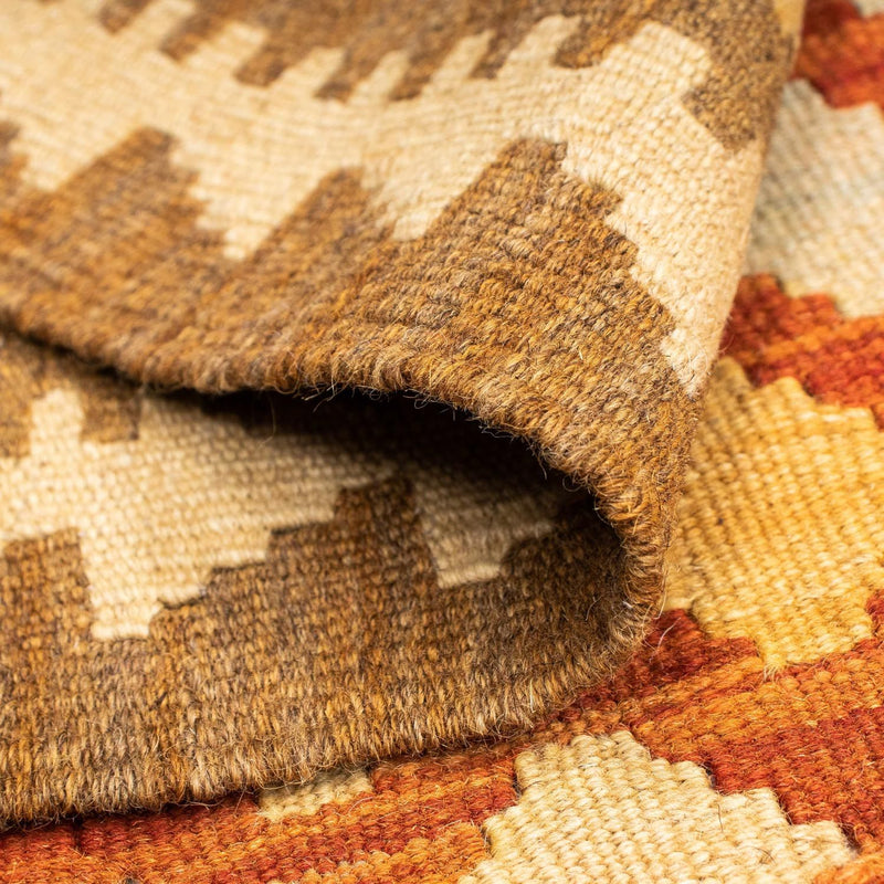 Løber Kelim-tæppe - orientalsk - 191 x 74 cm - lys brun