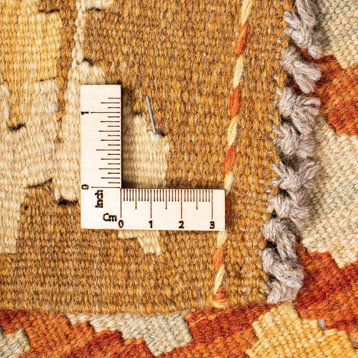 Løber Kelim-tæppe - orientalsk - 191 x 74 cm - lys brun