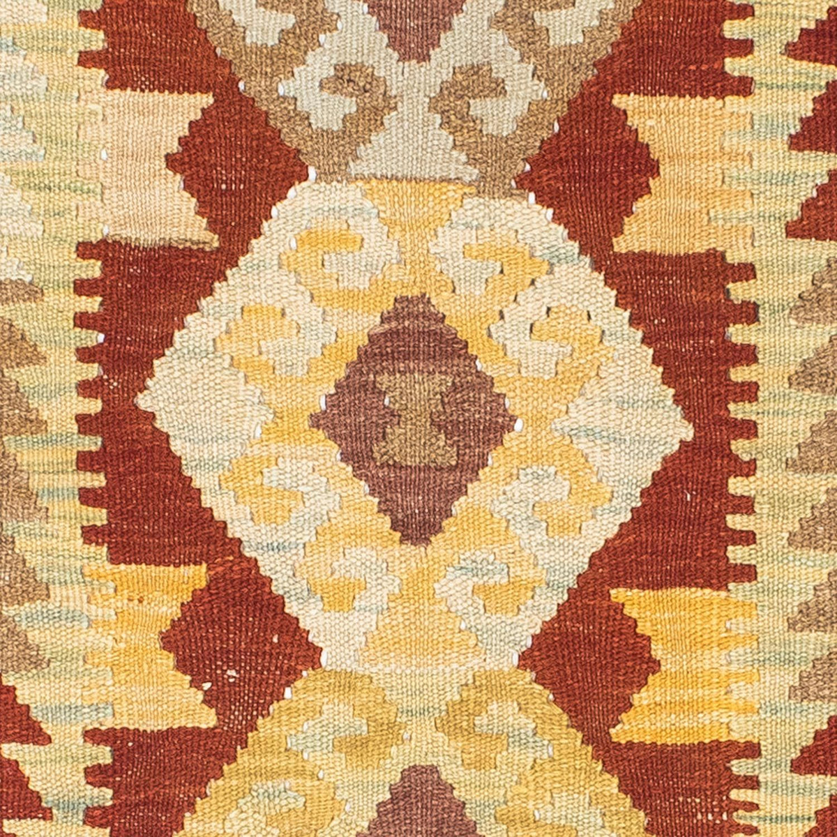 Løber Kelim-tæppe - orientalsk - 192 x 72 cm - lys brun