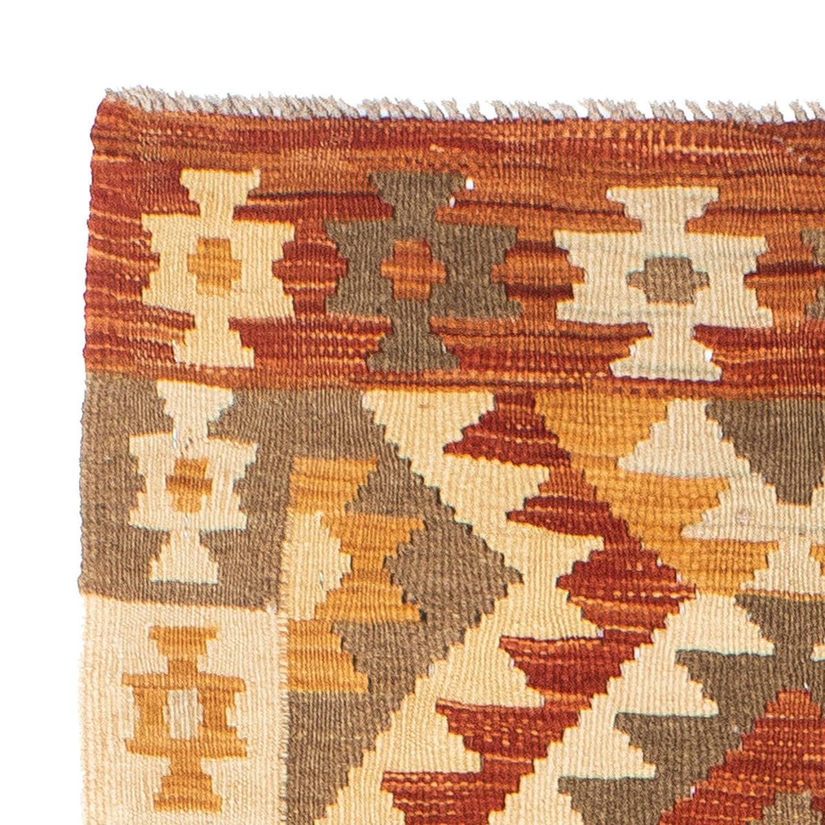 Løber Kelim-tæppe - orientalsk - 197 x 69 cm - beige