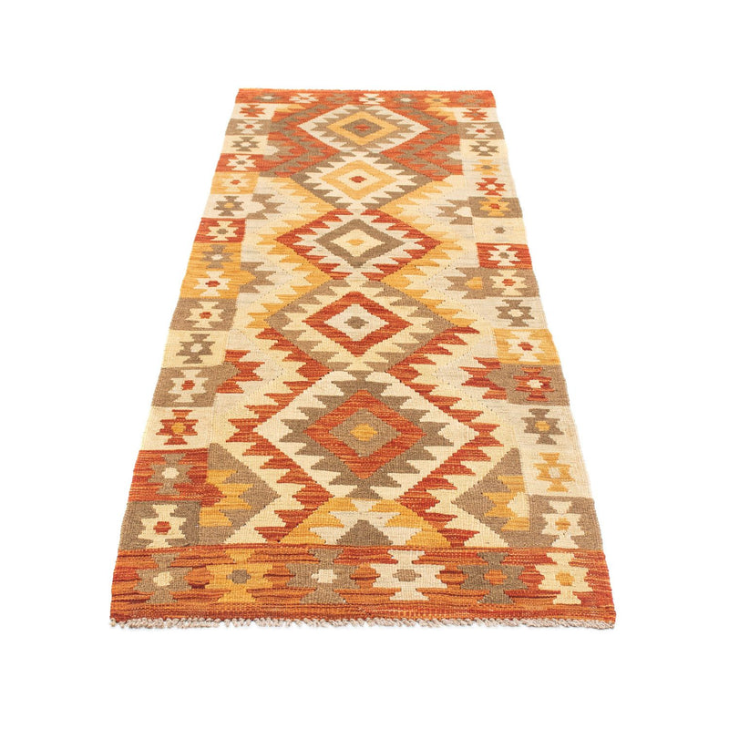 Løber Kelim-tæppe - orientalsk - 197 x 69 cm - beige