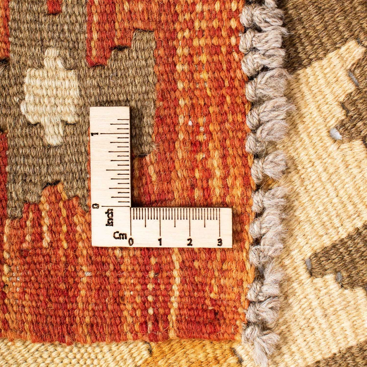 Løber Kelim-tæppe - orientalsk - 197 x 69 cm - beige