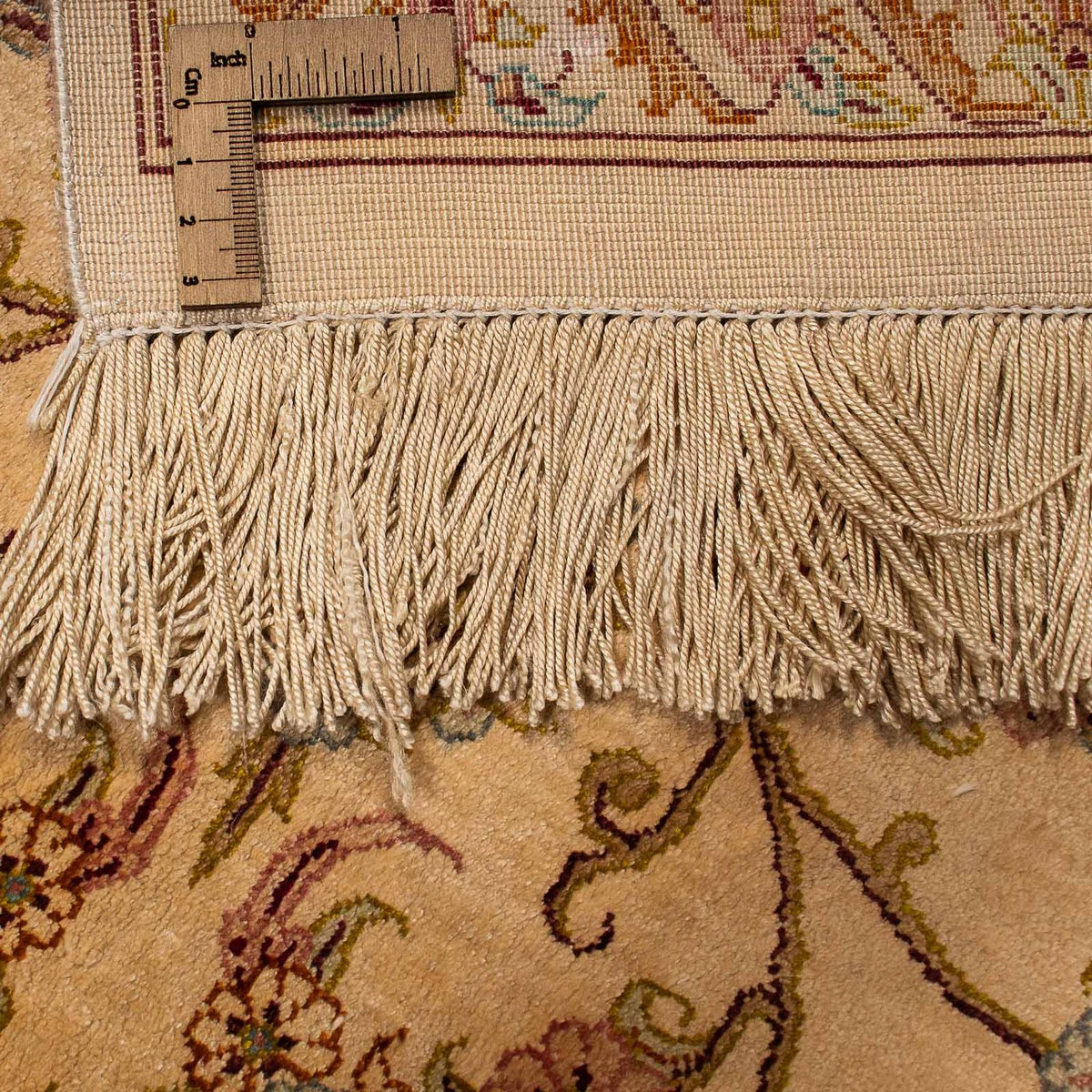 Silketæppe - Ghom Silk - Premium - 210 x 130 cm - beige