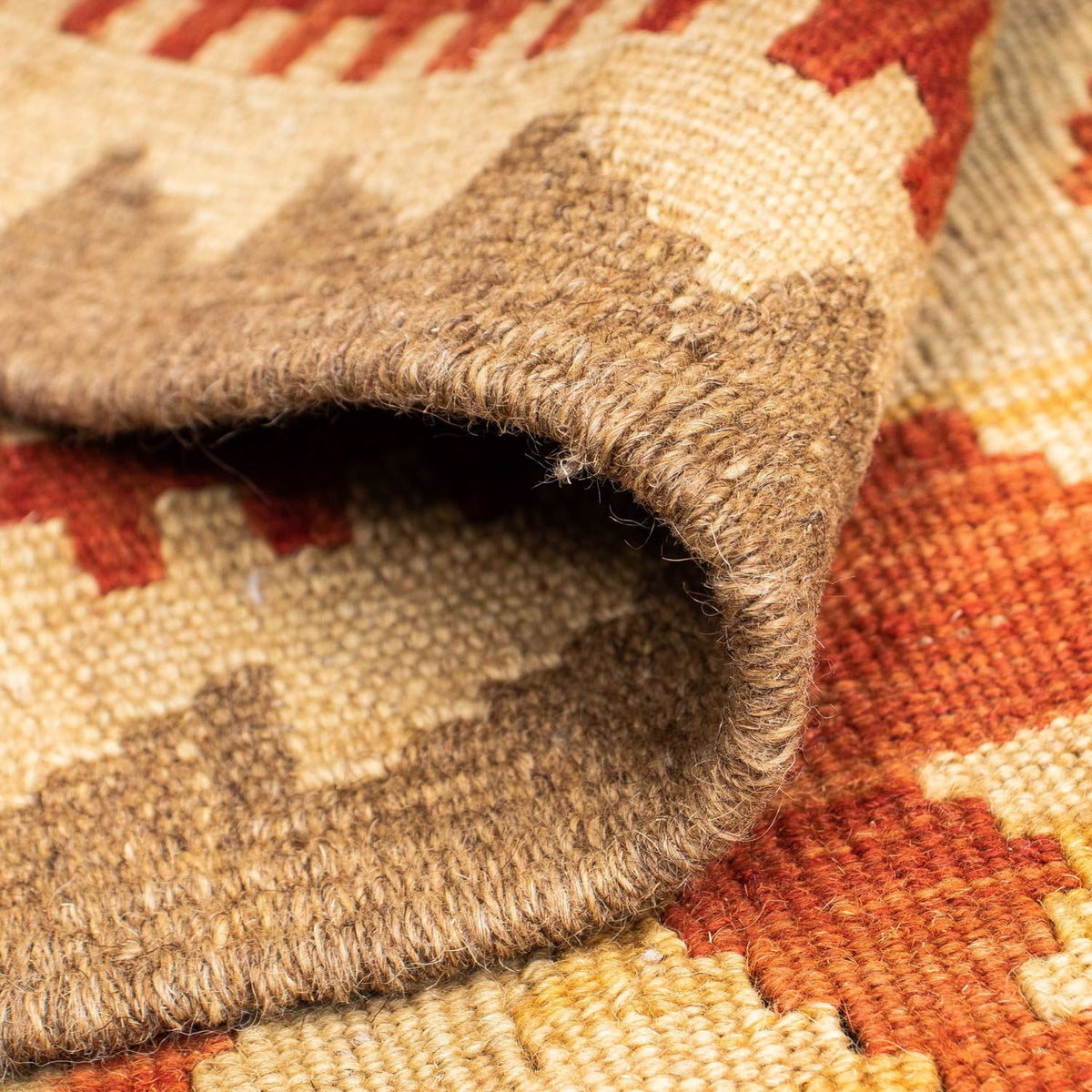 Løber Kelim-tæppe - orientalsk - 200 x 85 cm - beige