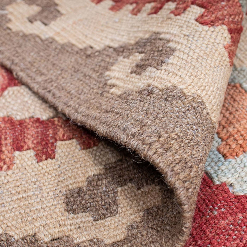 Kelim-tæppe - orientalsk - 203 x 145 cm - flerfarvet