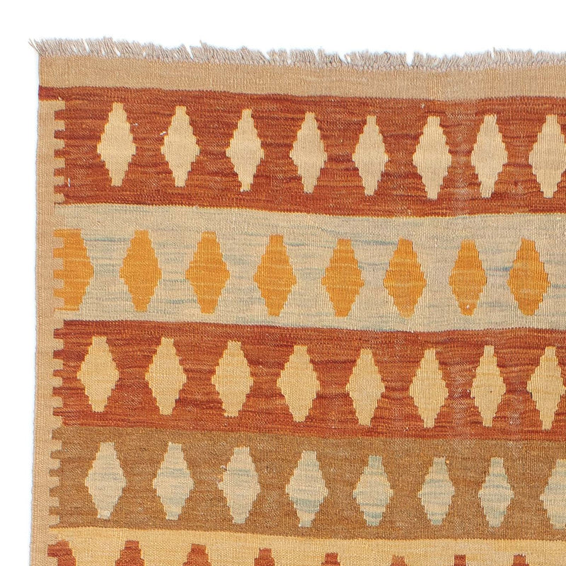 Kelim-tæppe - orientalsk - 201 x 154 cm - flerfarvet