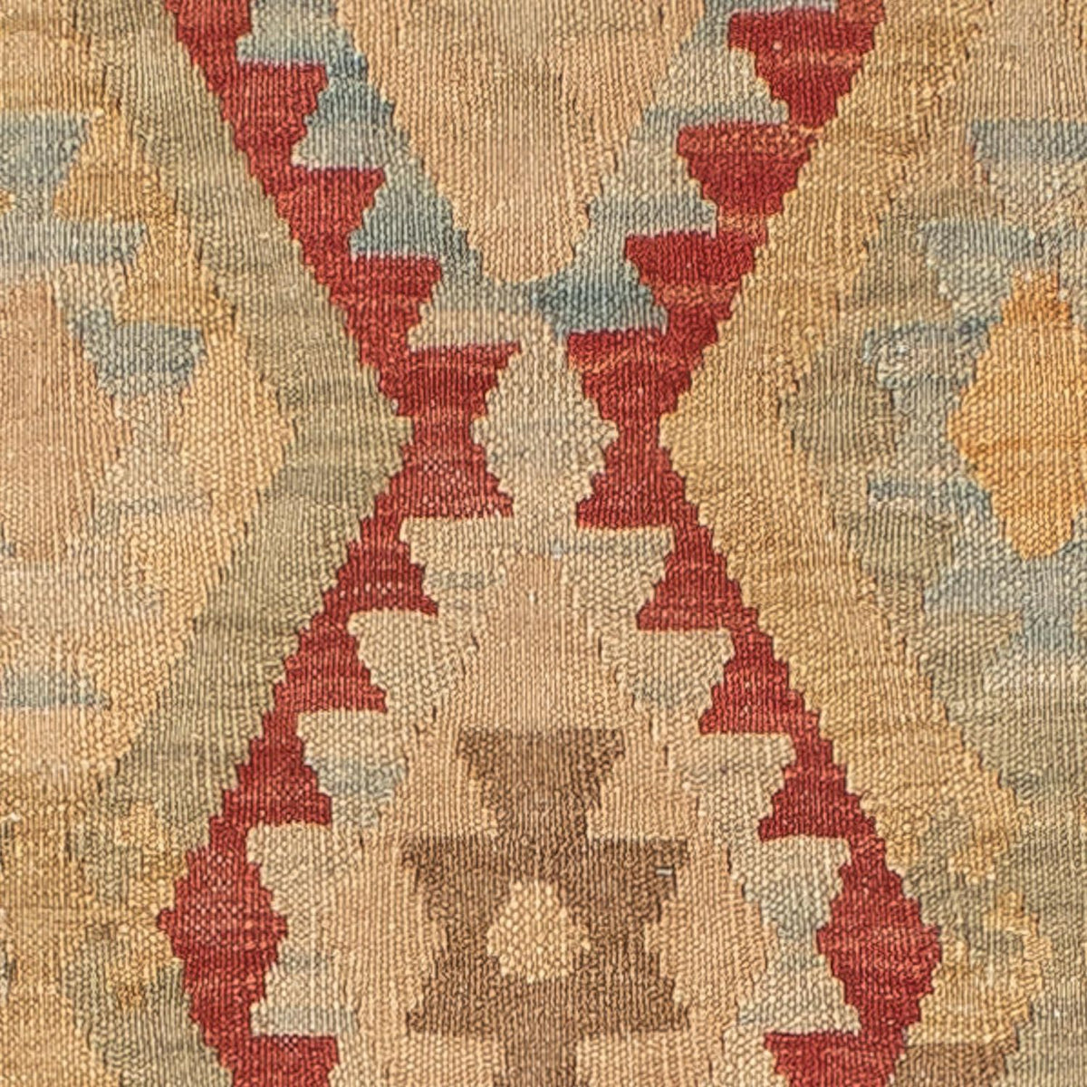 Kelim-tæppe - orientalsk - 188 x 148 cm - flerfarvet