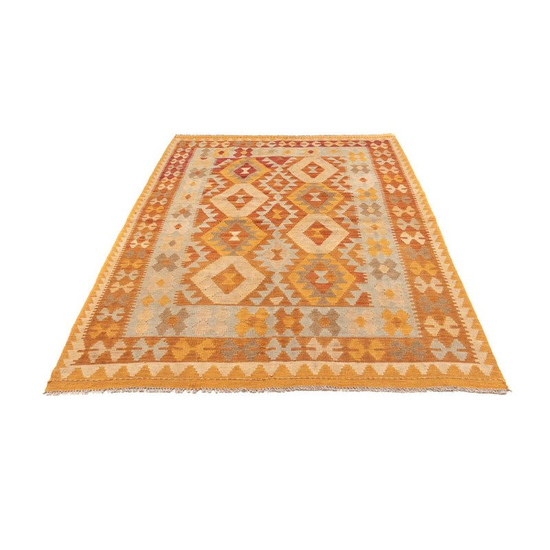 Kelim-tæppe - orientalsk - 206 x 141 cm - flerfarvet