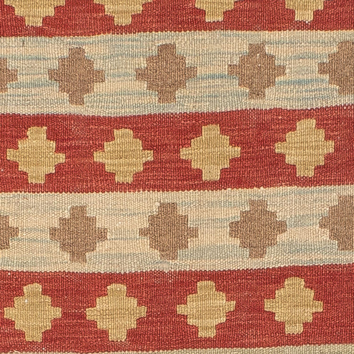 Kelim-tæppe - orientalsk - 201 x 142 cm - flerfarvet