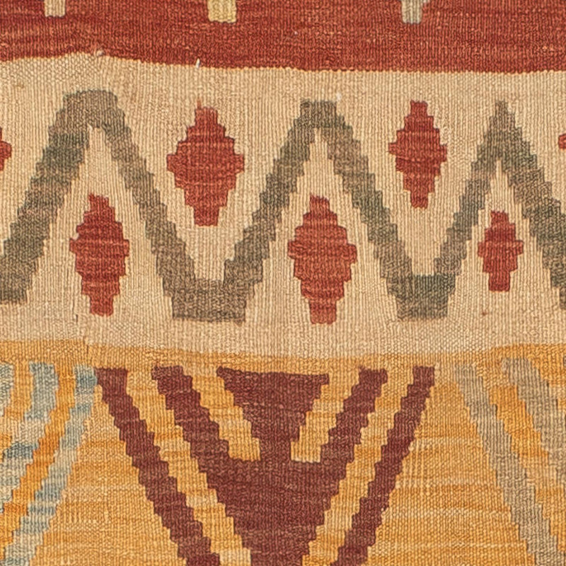 Kelim-tæppe - orientalsk - 195 x 146 cm - flerfarvet