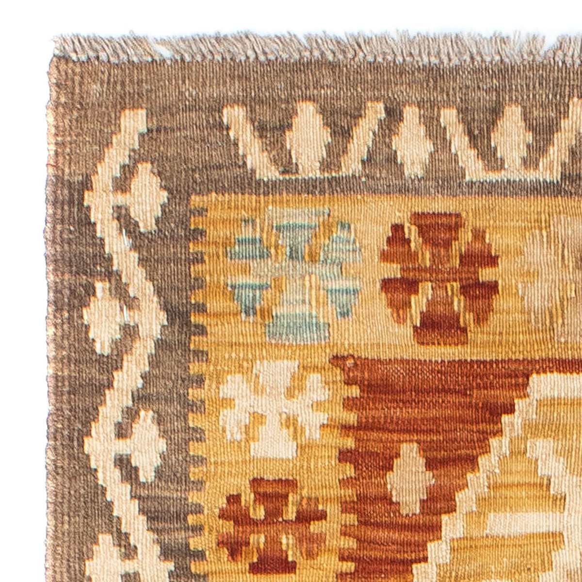 Løber Kelim-tæppe - orientalsk - 203 x 70 cm - beige