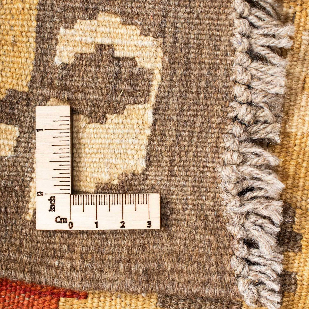 Løber Kelim-tæppe - orientalsk - 203 x 70 cm - beige