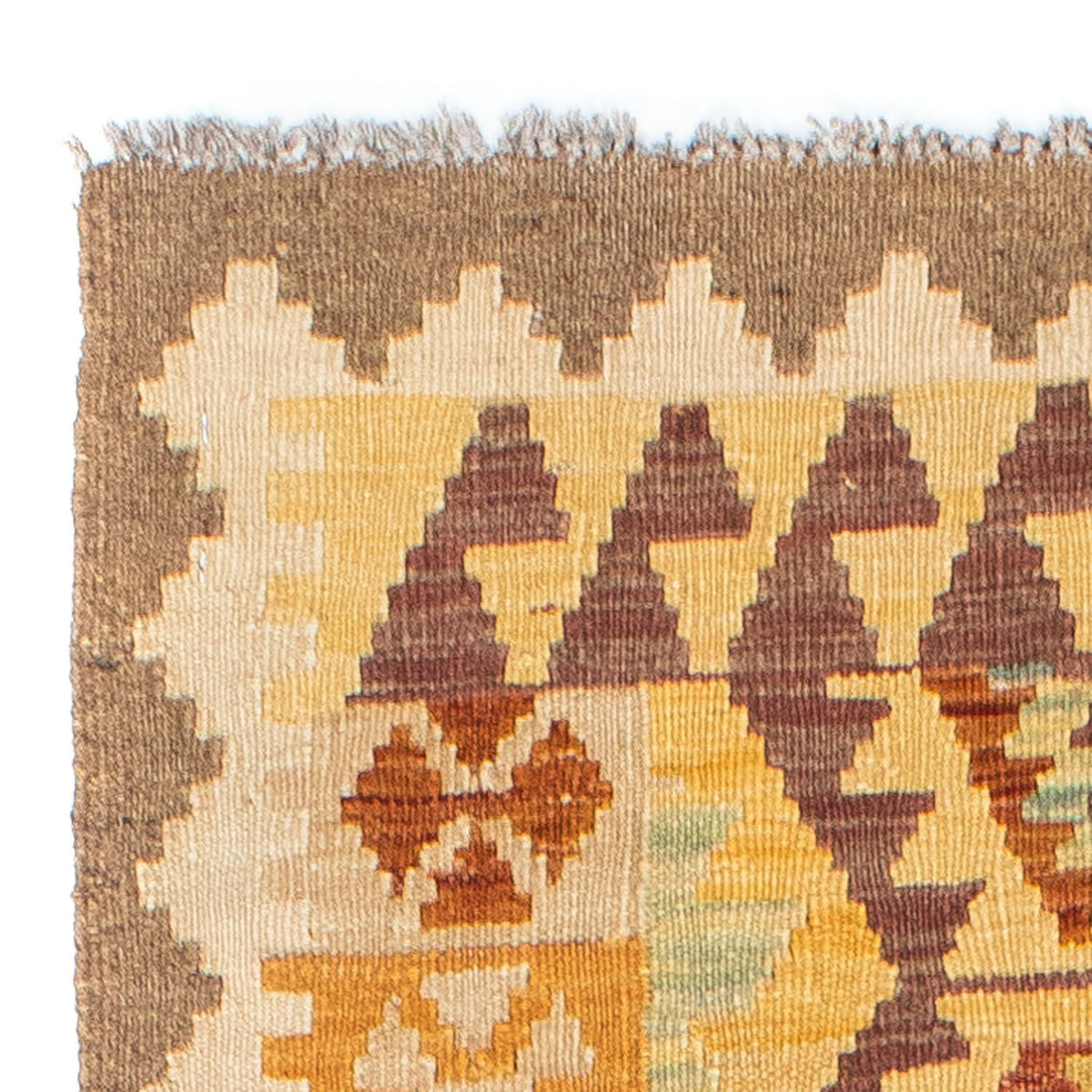 Løber Kelim-tæppe - orientalsk - 202 x 75 cm - beige