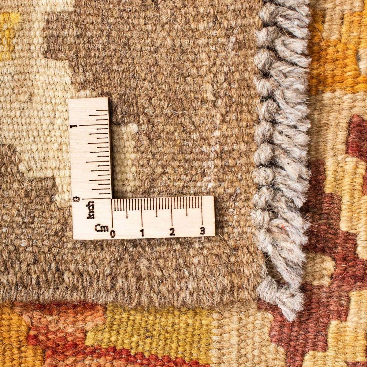 Løber Kelim-tæppe - orientalsk - 202 x 75 cm - beige