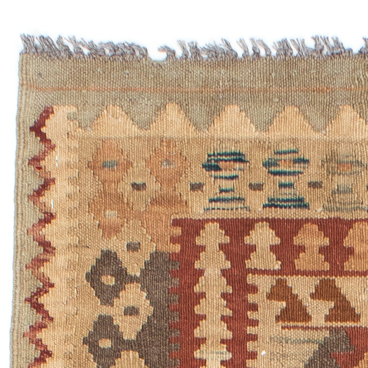 Løber Kelim-tæppe - orientalsk - 201 x 84 cm - beige