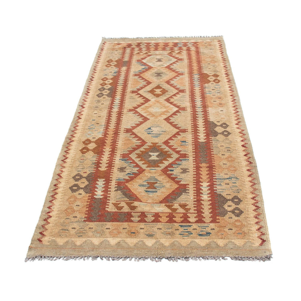 Løber Kelim-tæppe - orientalsk - 201 x 84 cm - beige
