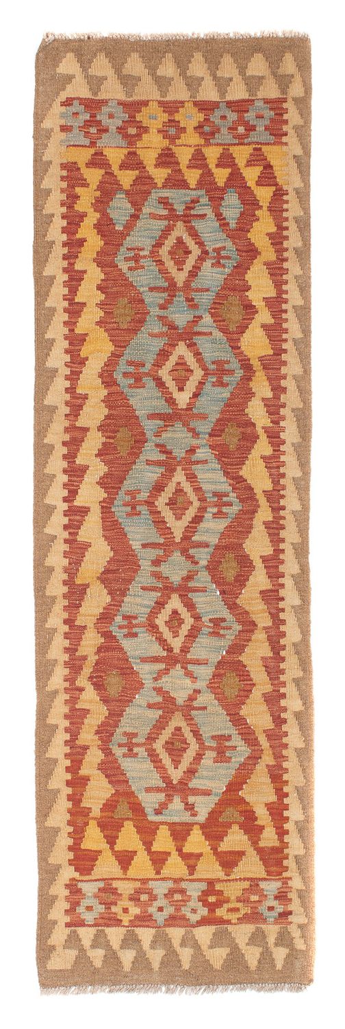 Løber Kelim Carpet - Splash - 202 x 65 cm - flerfarvet