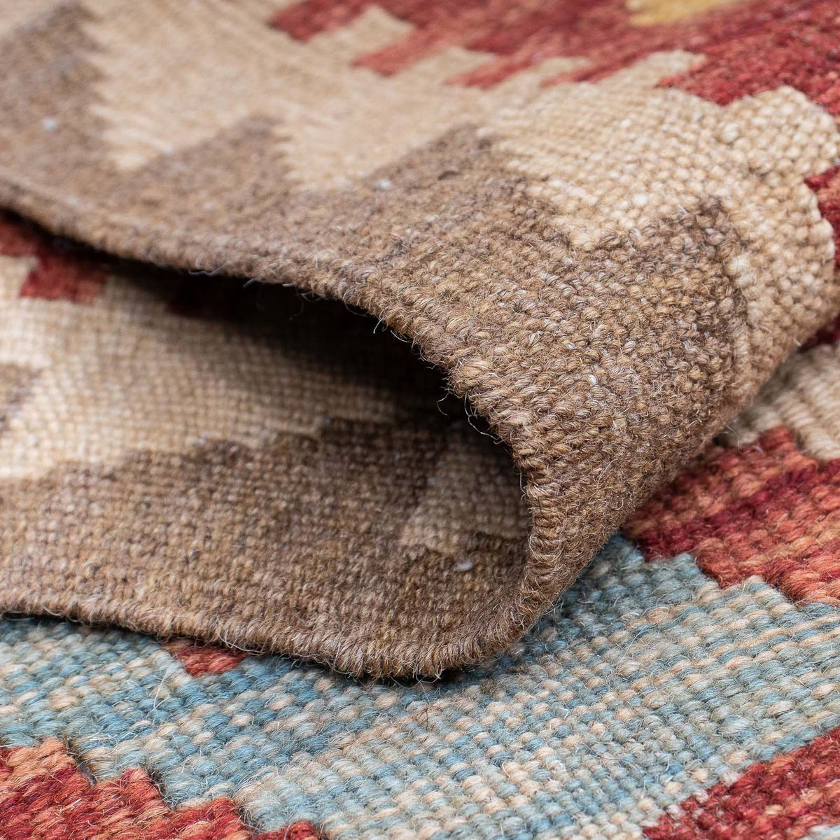 Løber Kelim Carpet - Splash - 202 x 65 cm - flerfarvet