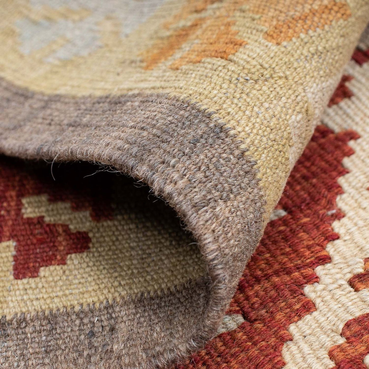 Løber Kelim Carpet - Splash - 195 x 62 cm - flerfarvet