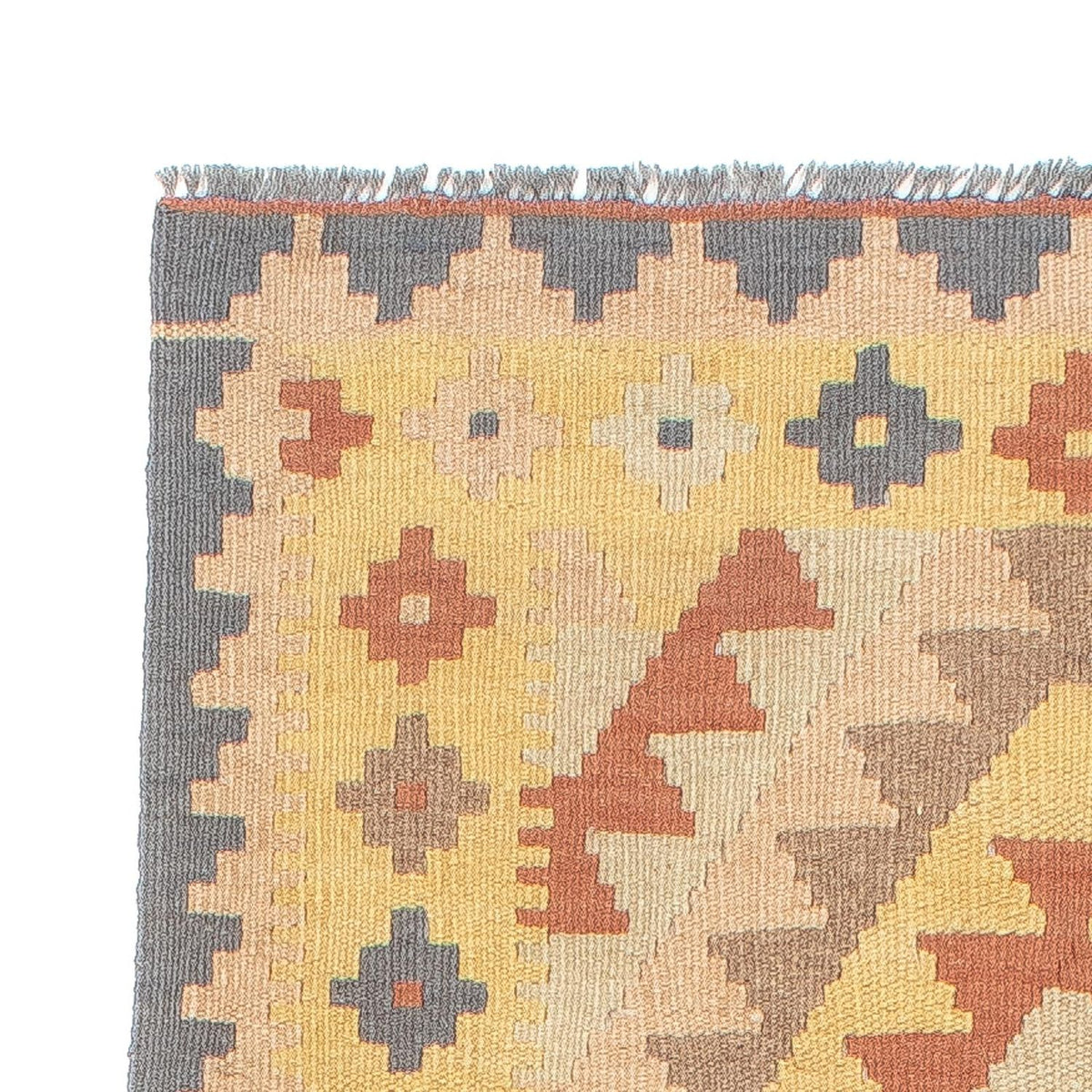 Løber Kelim Carpet - Splash - 200 x 62 cm - flerfarvet