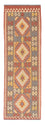 Løber Kelim Carpet - Splash - 200 x 65 cm - rød