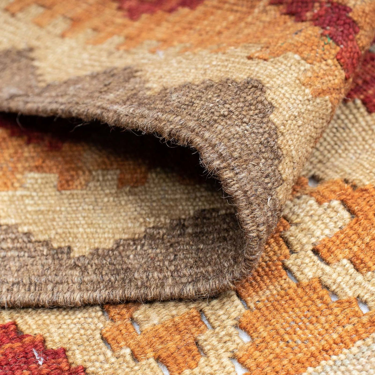 Løber Kelim Carpet - Splash - 196 x 63 cm - flerfarvet