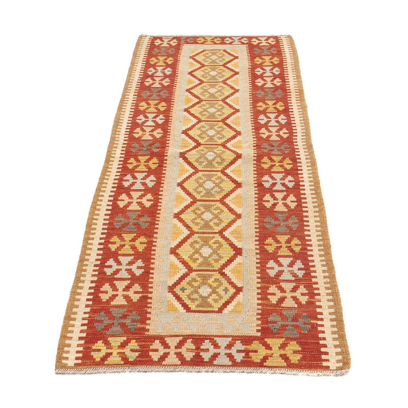 Løber Kelim Carpet - Splash - 192 x 68 cm - flerfarvet