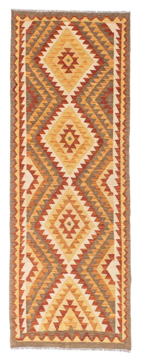 Løber Kelim-tæppe - orientalsk - 192 x 69 cm - lys brun