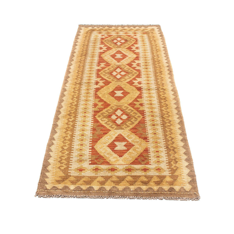 Løber Kelim-tæppe - orientalsk - 204 x 67 cm - beige