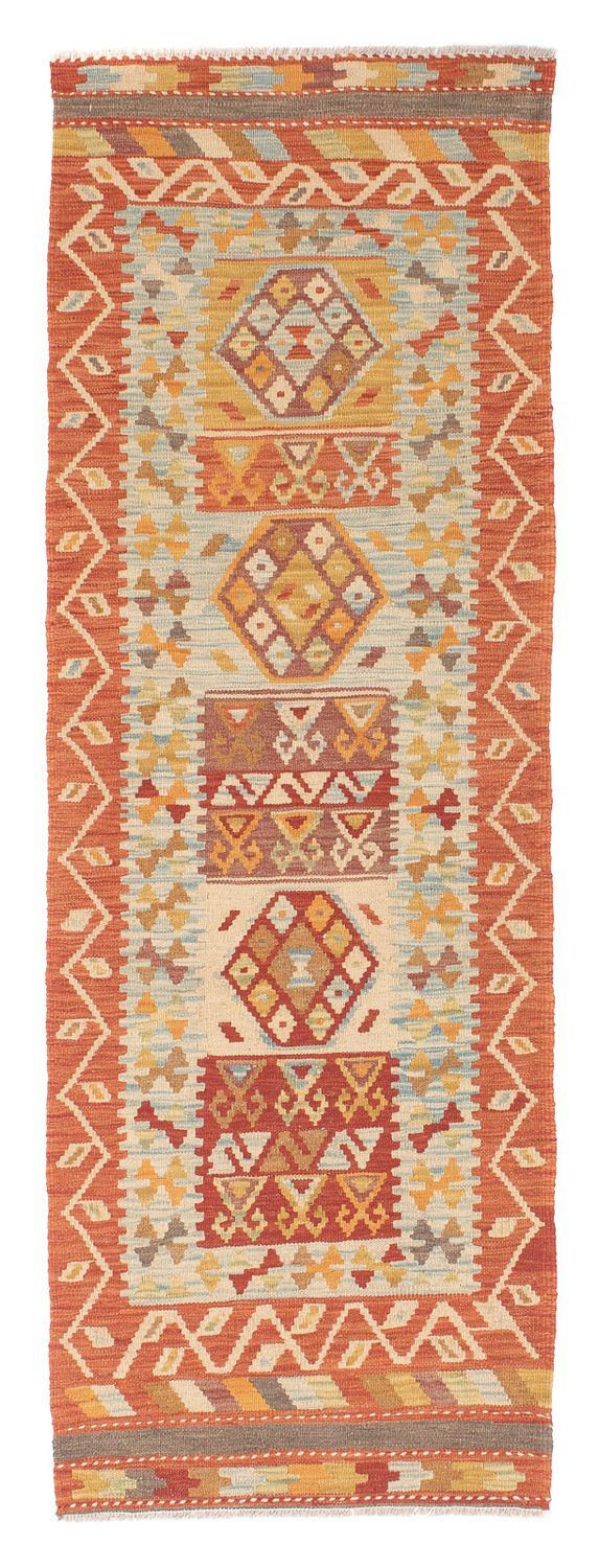 Løber Kelim Carpet - Splash - 194 x 65 cm - flerfarvet