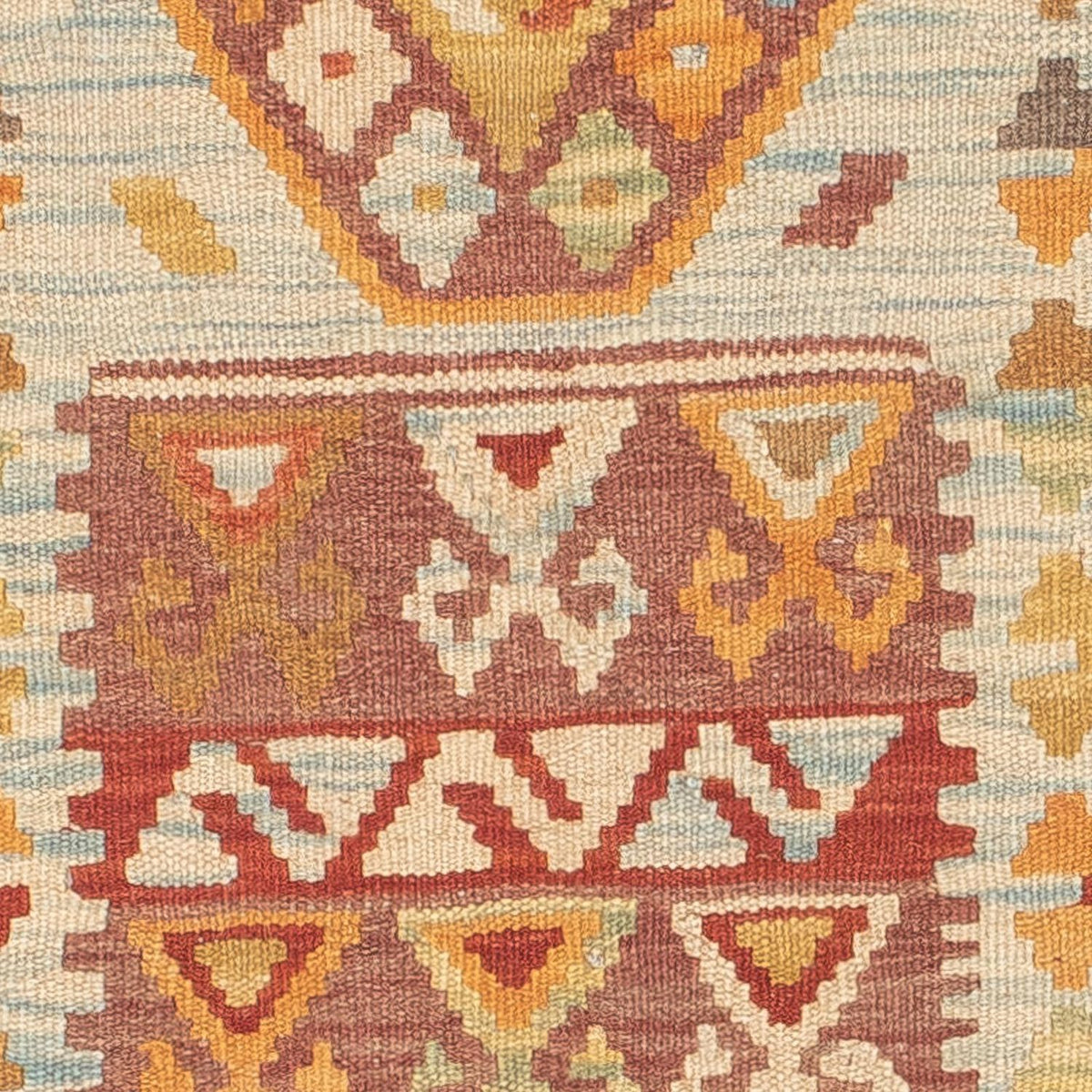 Løber Kelim Carpet - Splash - 194 x 65 cm - flerfarvet